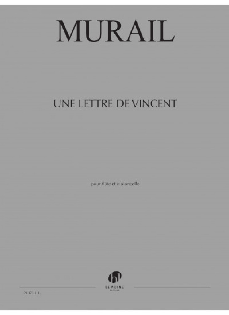 Une Lettre De Vincent